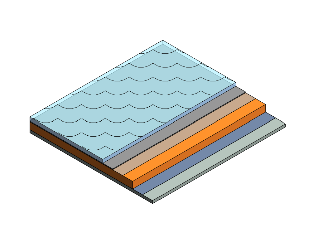 Поля с трубной системой из резино-полимерных матов/айс-маты